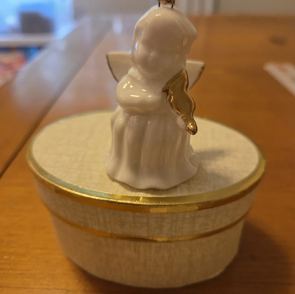 Vintage White Porcelain Ornaments